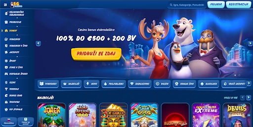 SGCasino - Široka ponudba iger. Priljubljene igre v SGCasino, kot je Joker Cashpot.